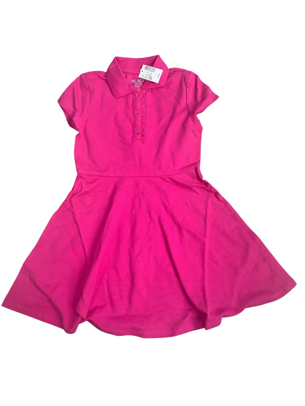Children Place polo dress Girl S 5/6 Aurora Pink